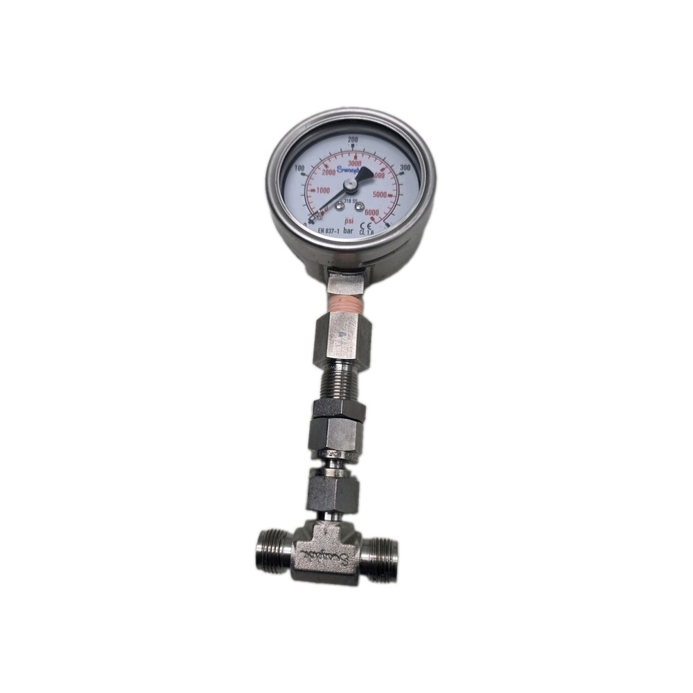 En 837-1 Pressure Gauge. Swagelok 316 SS